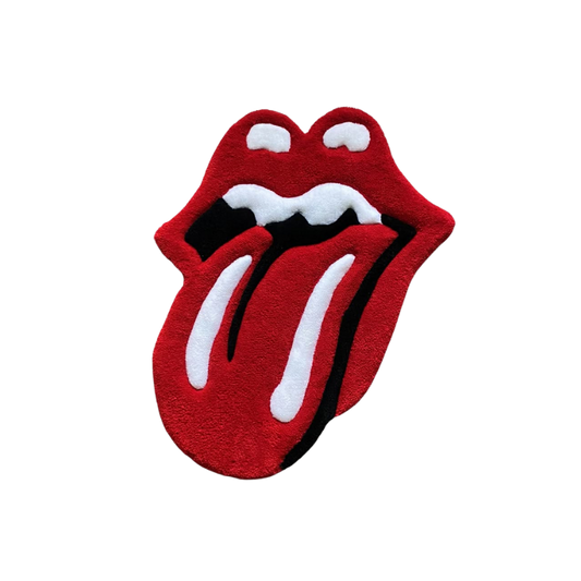 Red Tongue Tufted Rug