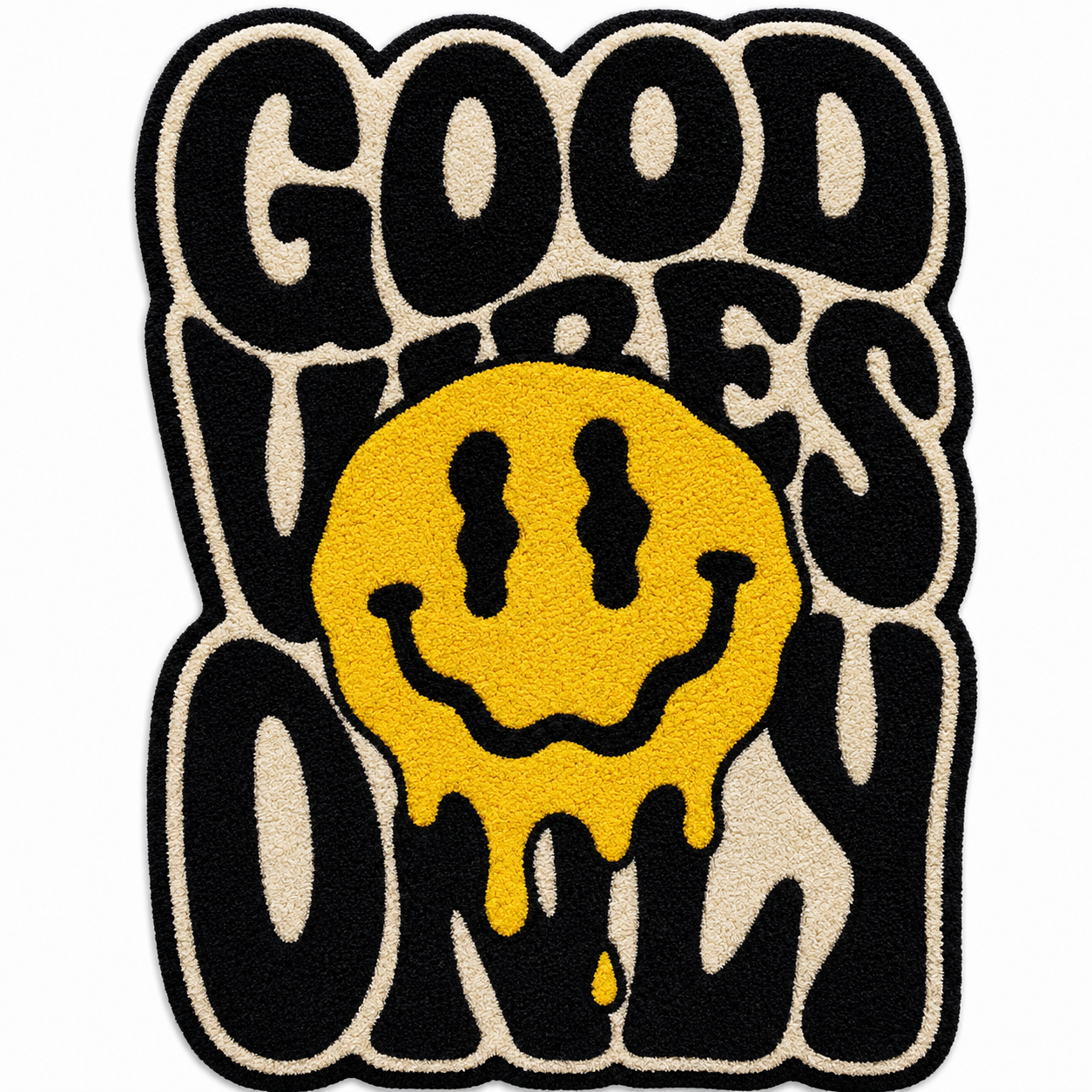 Smiley With The Good Vibes Tufted Rug