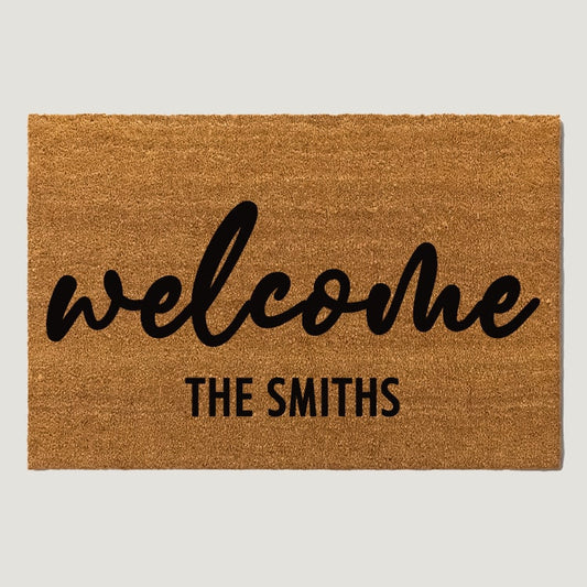 Family Name Doormats - A Family Welcome