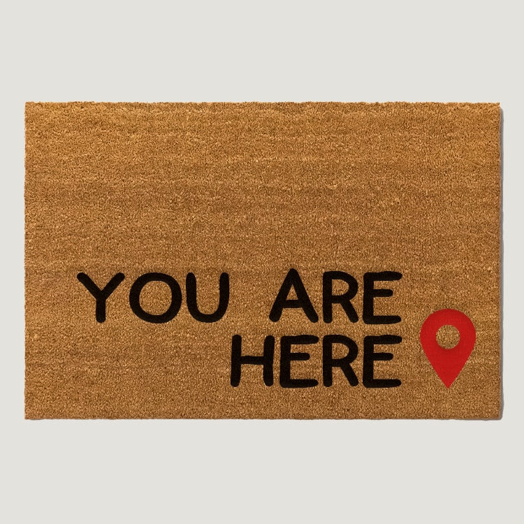 You Are Here Doormat