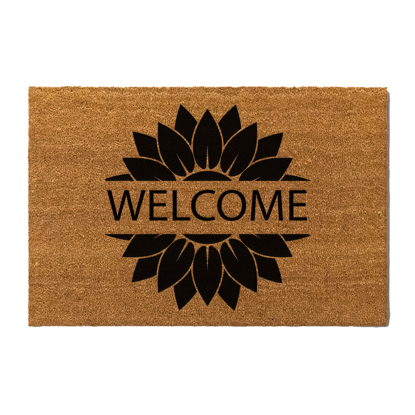A Sunflower Welcome Doormat