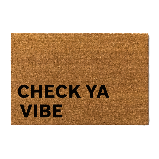 Check Ya Vibe Doormat