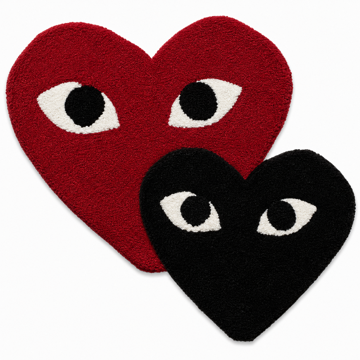 Double Hearts Tufted Rug