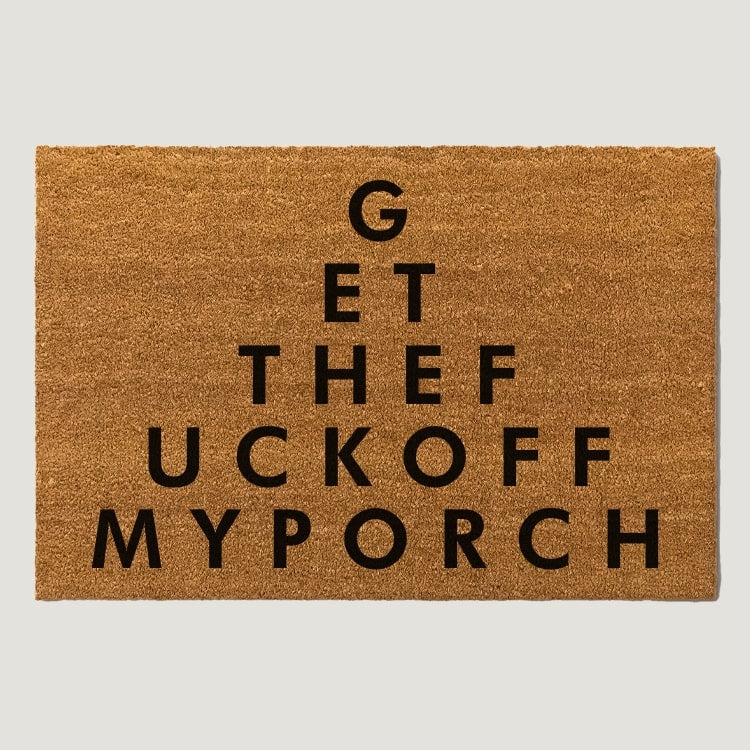 Get Off My Porch Doormat