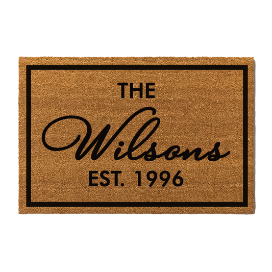 Family Name Doormats - The Wilson