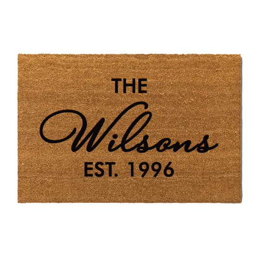 Family Name Doormats - The Wilson