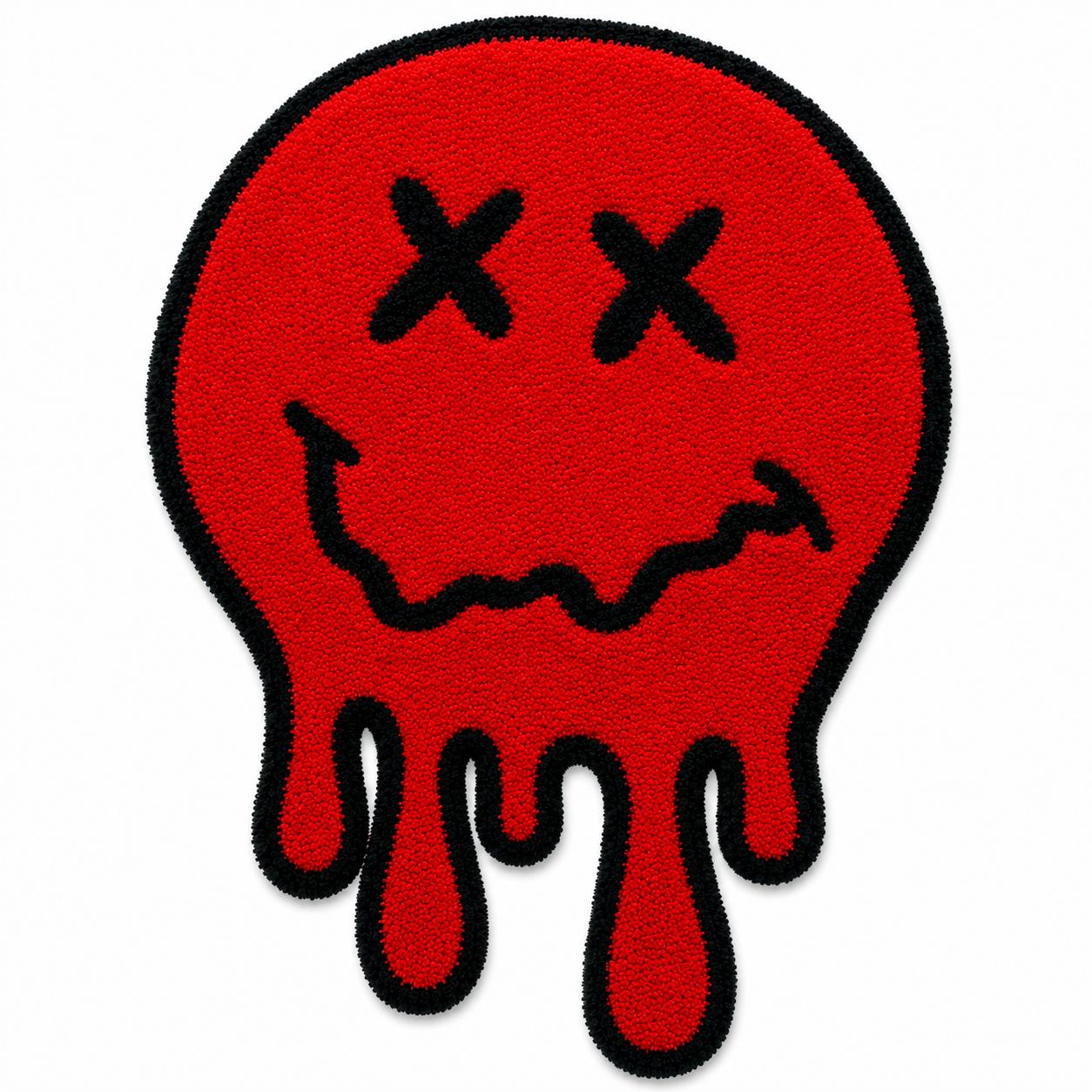 Melting Smiley Tufted Rug