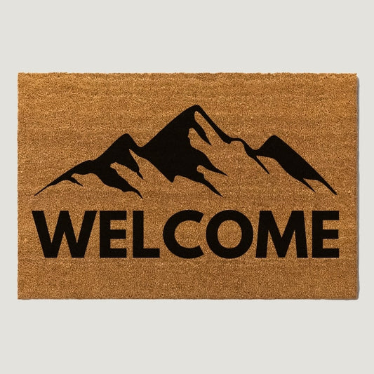 A Mountain Welcome Doormat