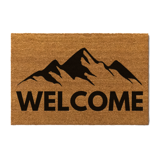 A Mountain Welcome Doormat