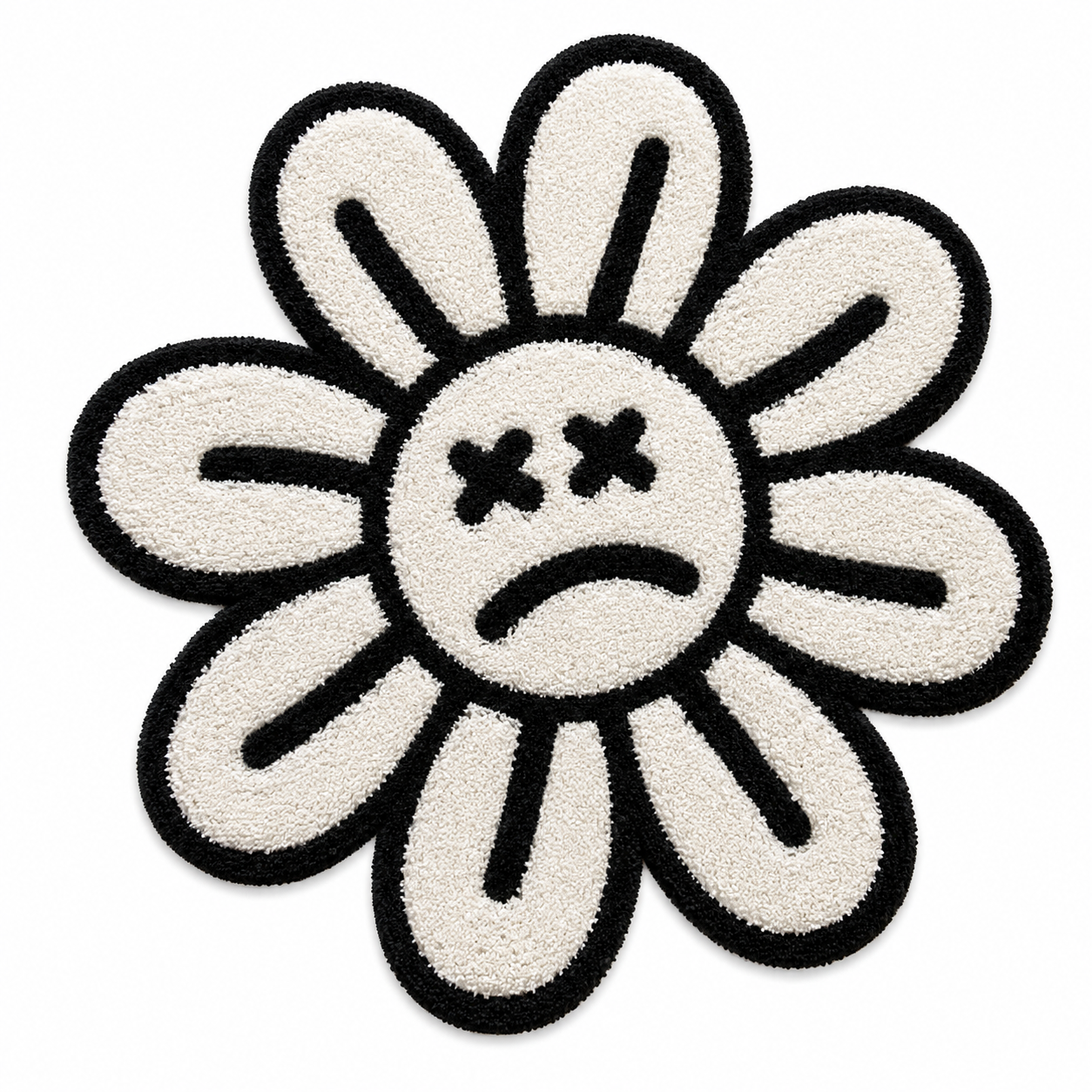 Sad Face Daisy Tufted Rug