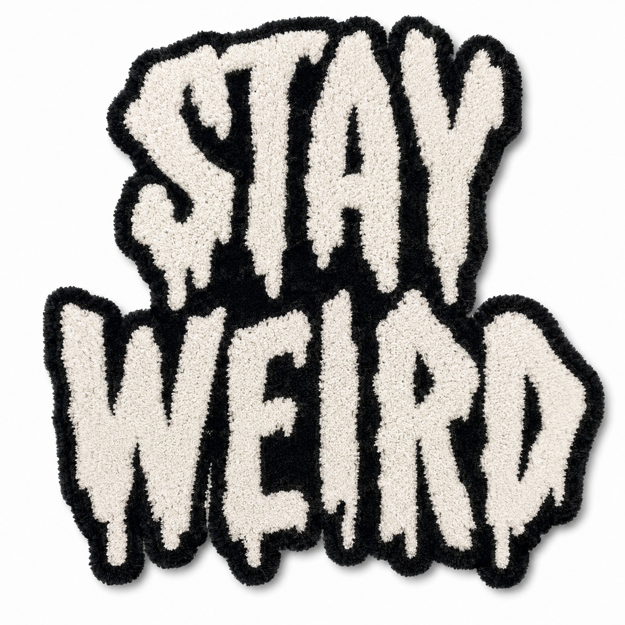 Stay Weird Tufted Rug