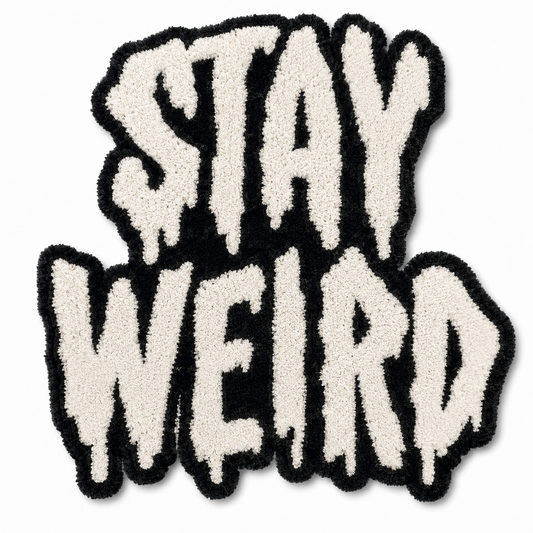 Stay Weird Tufted Rug