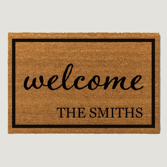Family Name Doormats - A Family Welcome II