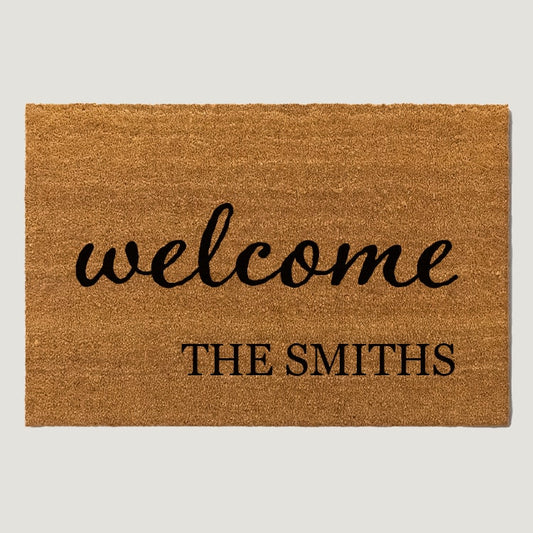 Family Name Doormats - A Family Welcome II