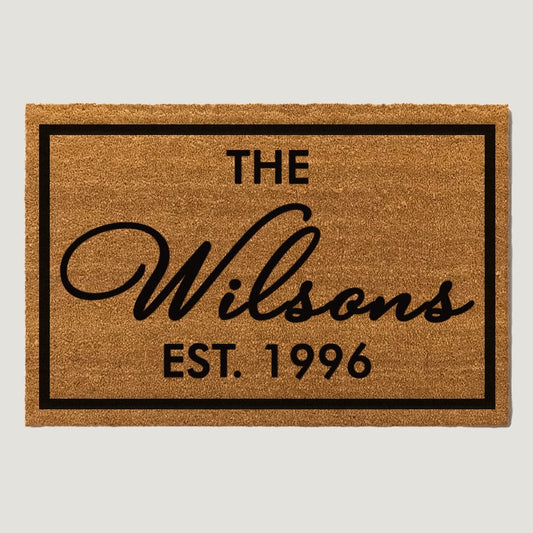Family Name Doormats - The Wilson