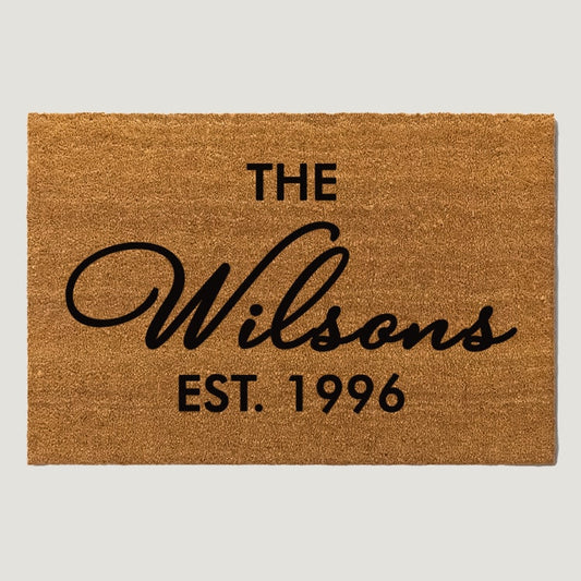Family Name Doormats - The Wilson